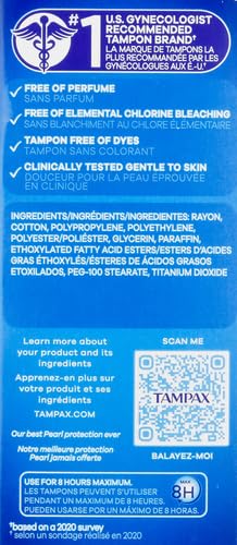 Tampax Pearl Plastic Tampons, Light Absorbency, Unscented, 36 Count (Pack of 2) (72 Total Count) Procter & GambleBuy Supplements Australia