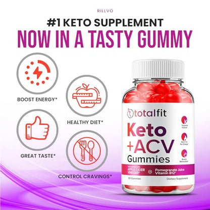 (3 Pack) Total Fit Keto ACV Gummies - Official - Keto TotalFit ACV Advanced Formula Plus RillvoBuy Supplements Australia