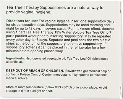 Tea Tree Suppository - 6 suppositories Tea Tree TherapyBuy Supplements Australia