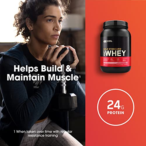 Optimum Nutrition Gold Standard 100% Whey Protein Powder, Delicious Strawberry Optimum NutritionBuy Supplements Australia