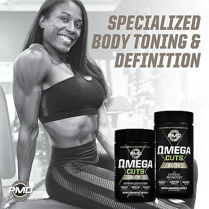 PMD Sports Omega Cuts Elite Fat Loss-Muscle Defining Formula - Omega Fatty Acids PMDBuy Supplements Australia