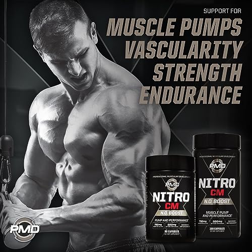 PMD Sports Nitro cm - Nitric Oxide with Agmatine Pre Workout Supplement - Muscle PMDBuy Supplements Australia