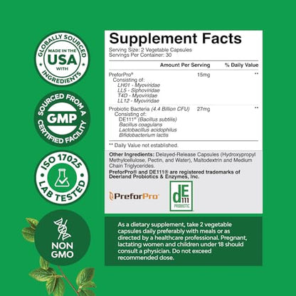 Prebiotics and Probiotics Gut Health Supplement - Super Potent Digestive Health Acidophil Natures CraftBuy Supplements Australia