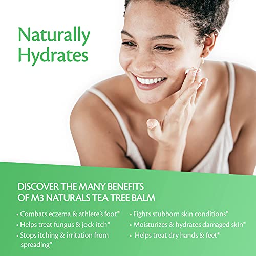 Tea Tree Oil Foot Balm - Natural Remedy for Athletes Foot, Toenail Repair M3 NaturalsBuy Supplements Australia