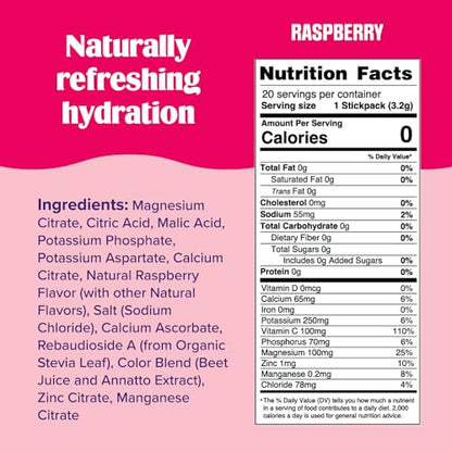 Ultima Replenisher Daily Electrolyte Drink Mix – Raspberry, 20 Stickpacks – Hydration Ultima ReplenisherBuy Supplements Australia