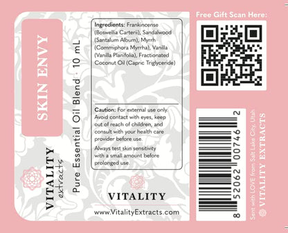 Skin Envy - Face Moisturizer Serum (by Vitality Extracts) Coconut Oil, Collagen, Vitamin E, Vegan Vitality ExtractsBuy Supplements Australia