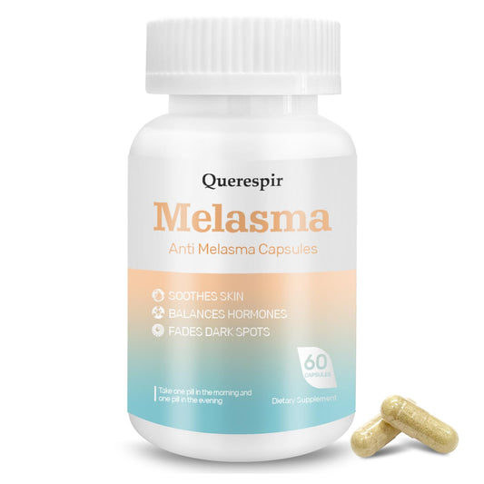 Melanina Anti-Melasma Capsule, Melasma Dark Spot Remover, Melanin Supplement, Spots Remover for Face & Body, Vitamin C & Turmeric Extract, Brightens & Even Skin Tone - 60 Capsules QuerespirBuy Supplements Australia