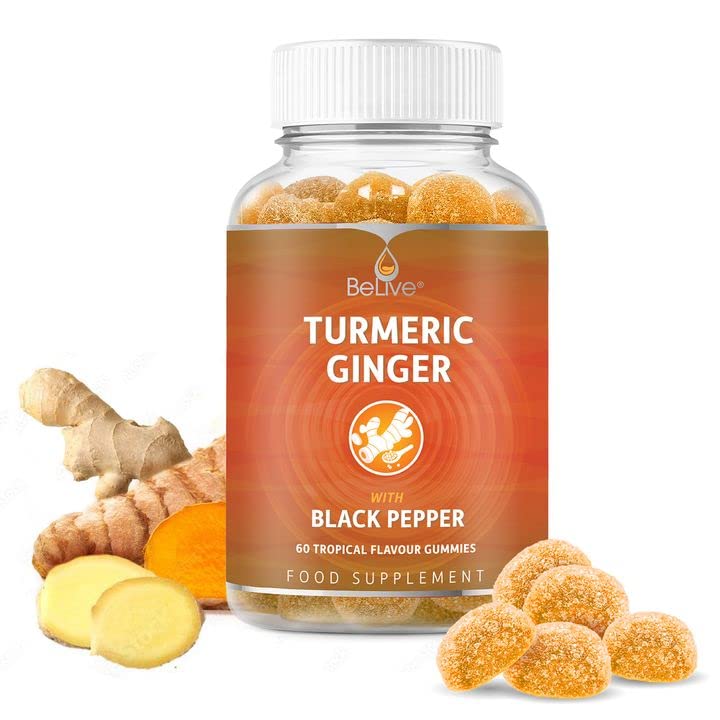 BeLive Turmeric Curcumin with Black Pepper & Ginger - Turmeric and Ginger Supplement BeLiveBuy Supplements Australia