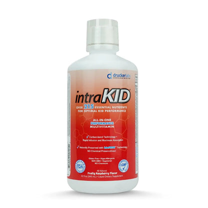 intraKID Drucker Labs Organic Liquid Multivitamin for Kids, Immune Support, Non GMO, Dairy Free, Gluten Free, Magnesium, Vitamin A,C,E, Zinc intraKIDBuy Supplements Australia