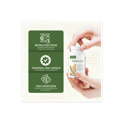 NeoLife - Formula IV Softgel - Vitamins A, C, D, E, B Complex, Multivitamins & Multi-Minerals, Multivitamin for Women & Men, TRE-EN-EN Grain Blend Supplements, Phyto Enzyme Blend - 120 Softgels NeoLifeBuy Supplements Australia