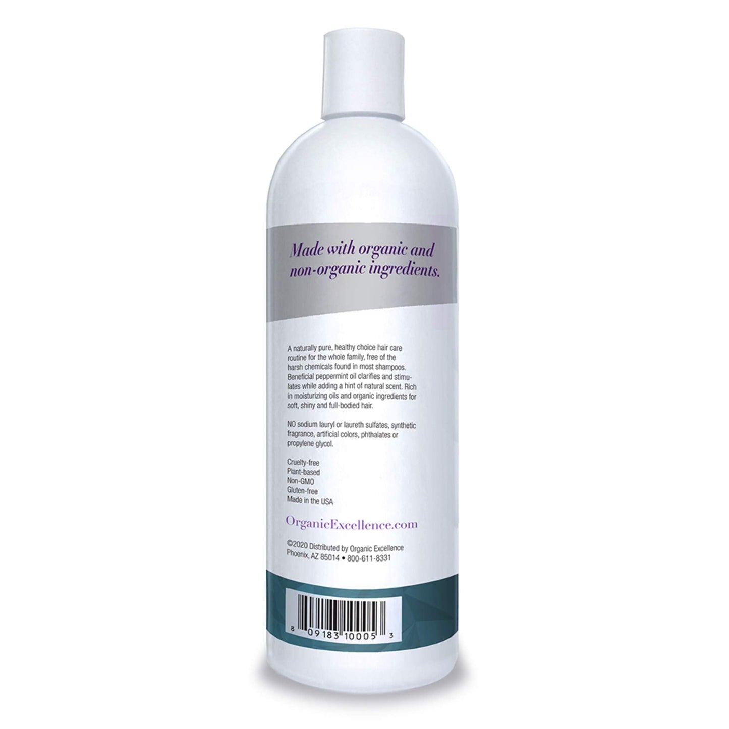 Organic Excellence Wild Mint Shampoo - 16 oz Organic ExcellenceBuy Supplements Australia