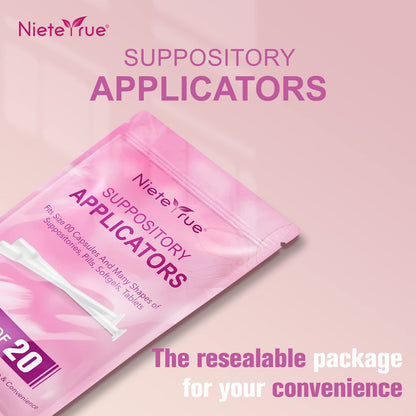 Nieteyrue (40 Packs) Disposable Vaginial Applicators Individually Wrapped Hygienic Fit NieteyrueBuy Supplements Australia