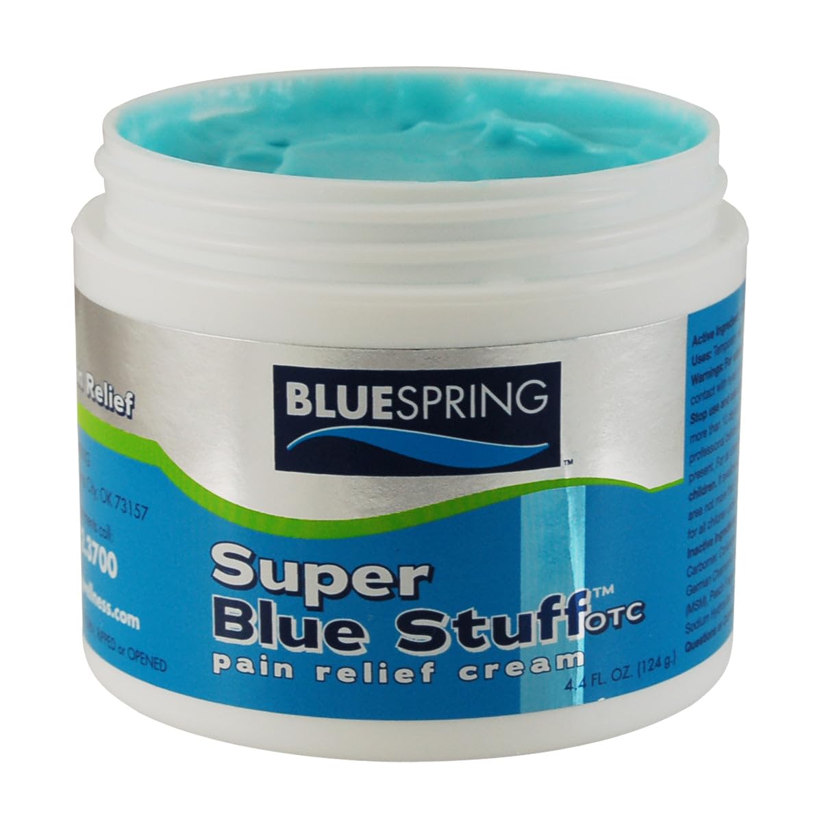 BLUESPRING Pain Relief Cream- Super Blue Stuff with Emu Oil, Arnica, Provides Maximum Arthritis Pain Relief- Anti Inflammatory Cream Goes Deep into the Skin- Great Muscle Rub and Relaxer Cream - 4 oz Emu TherapyBuy Supplements Australia