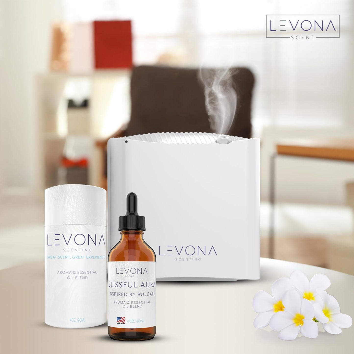 Levona Scent Essential Oils for Diffuser: Blissful Aura Inspired by Bulgari with Notes of Amber LEVONA SCENTBuy Supplements Australia