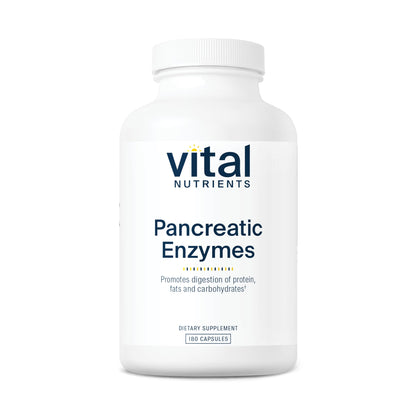 Vital Nutrients Pancreatic Enzymes 1000mg (Full Strength) | Pancreatin Digestion Supple
