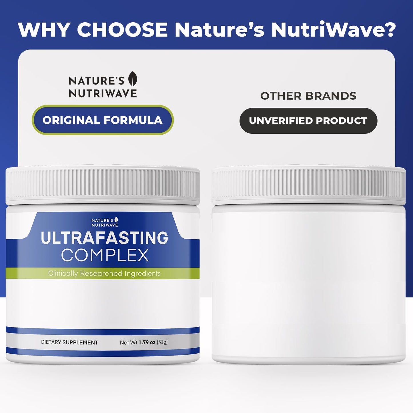 Nature’s NutriWave UltraFasting Complex Powder – Natural Supplement with Niacin, Vitamin B12 & Chromium – Made in the USA,Non-GMO, Easy-to-Use, 1 Month Supply, 1.79oz, 51g Nature’s NutriWaveBuy Supplements Australia