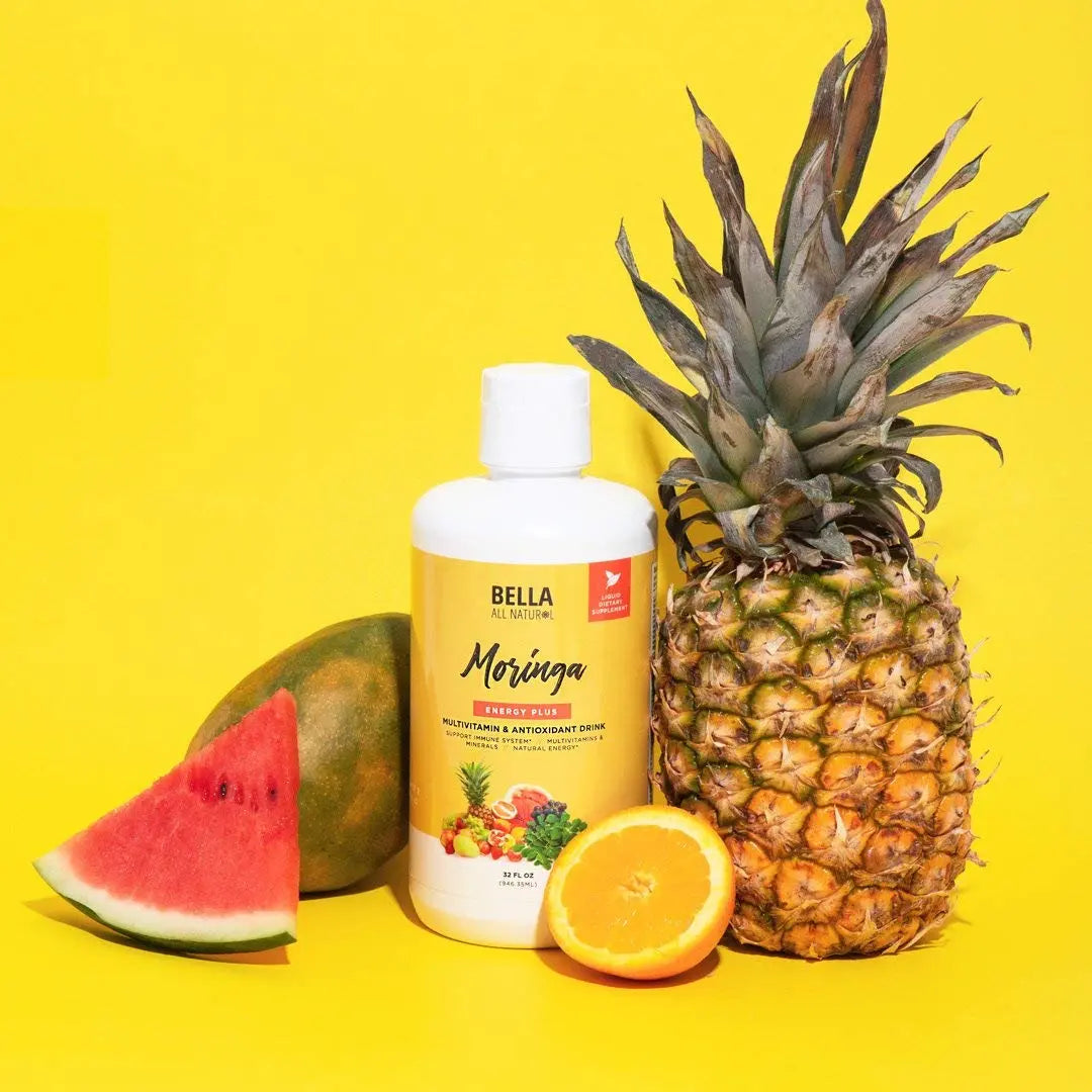 Bella All Natural Moringa Juice Energy Plus - Multivitamin and Antioxidant Drink - 32oz Bella All Natural