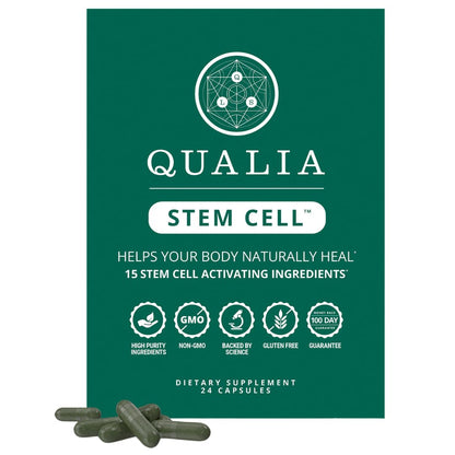 Qualia Stem Cell — Stem Cell Supplement Support with Royal Jelly, Astragalus & Sea Buckthorn | 16 Ingredients | 4 Days a Month | Helps Body Naturally heal* QUALIA LIFE SCIENCESBuy Supplements Australia