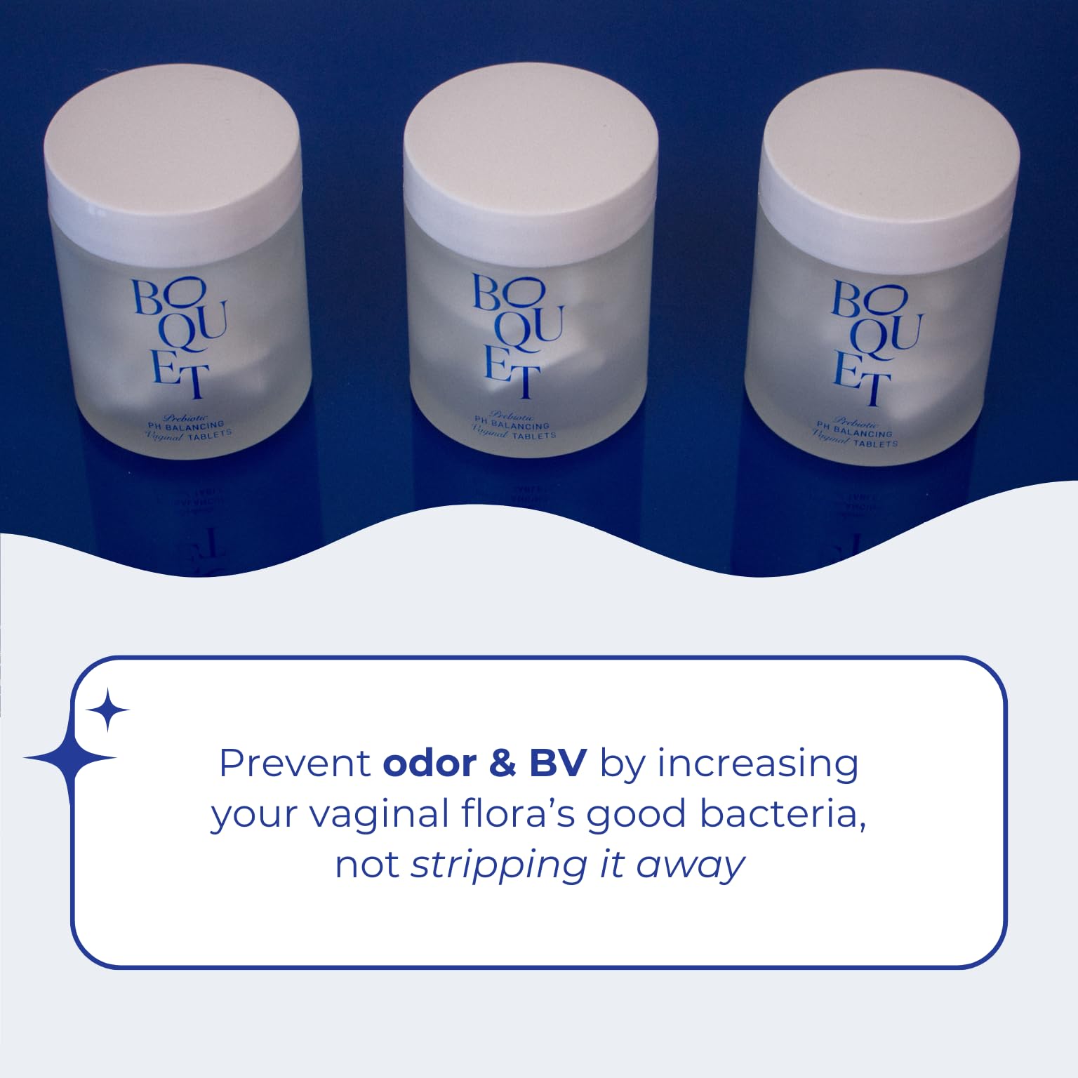 Boquet Vaginal Prebiotic Suppository- Relieve Odor, Prevent Bacterial Vaginosis, Balance pH BoquetBuy Supplements Australia