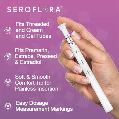 Seroflora Disposable Plastic Vaginal Applicators - Threaded End to Fit OTC Gels, Lubes or Creams Products SEROVERABuy Supplements Australia