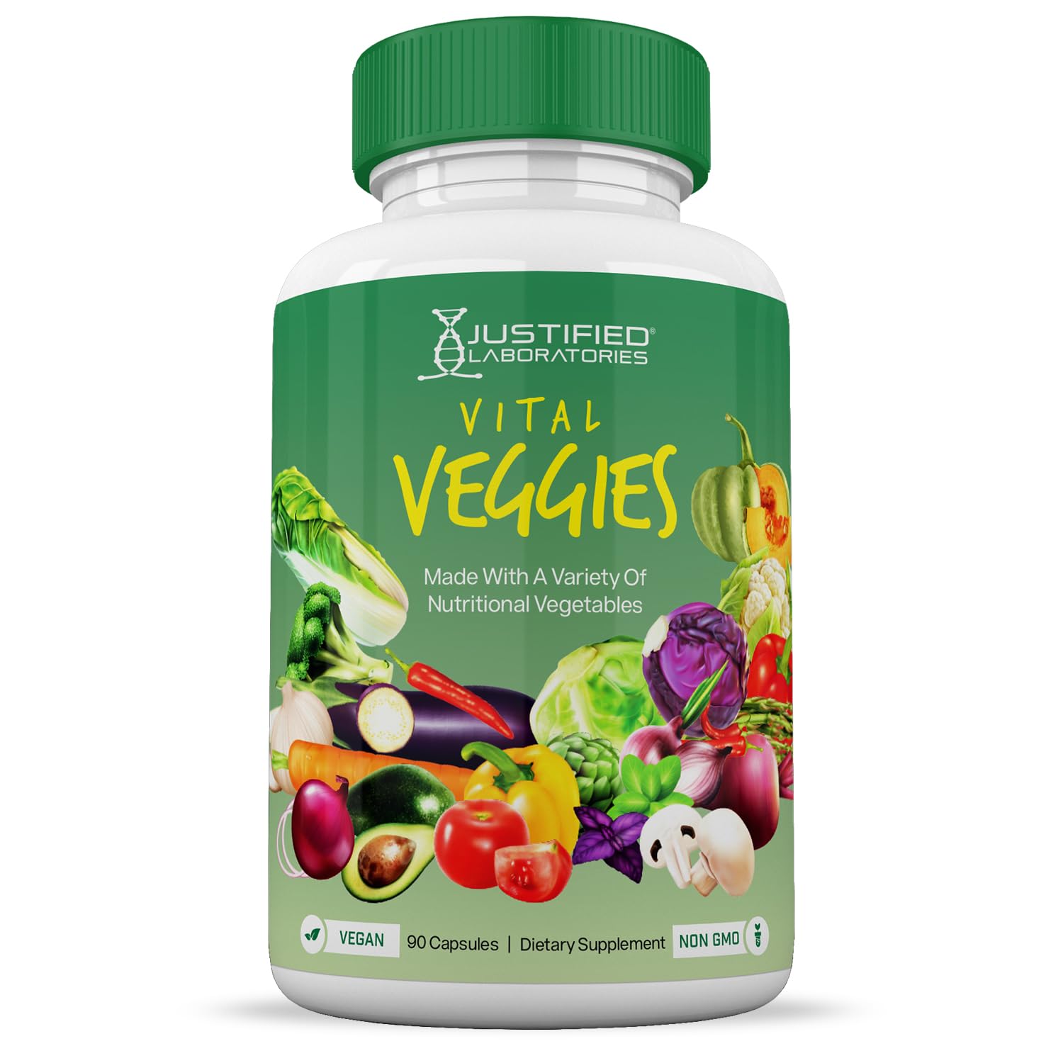 (20 Pack) Vital Fruits and Veggies Supplement Whole Food Red & Green Superfoods Justified LaboratoriesBuy Supplements Australia