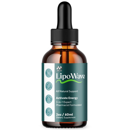 Lipowave Drops, Official LipoWave Drops with All Natural Ingredients, Advanced Overall Health and Wellness Vitamin Supplement Premium Formula for Maximum Strength Multivitamin Support (30 Servings) MJOBuy Supplements Australia