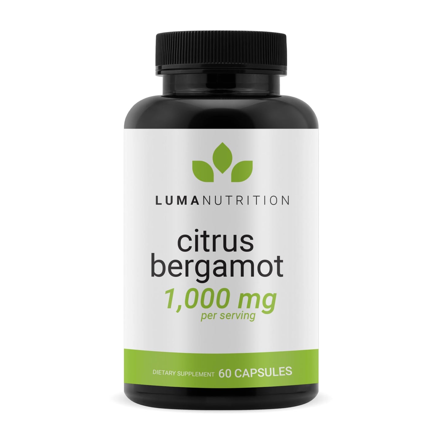 Luma Nutrition Citrus Bergamot 1000mg Per Serving - Citrus Bergamot Supplement - Heart Health Support - Made in the USA