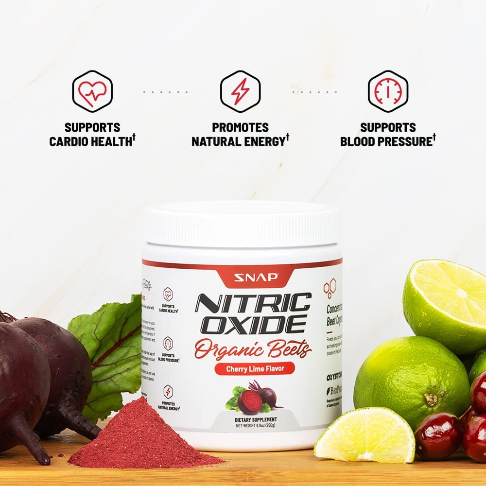 Snap Supplements Nitric Oxide Booster and Beet Powder