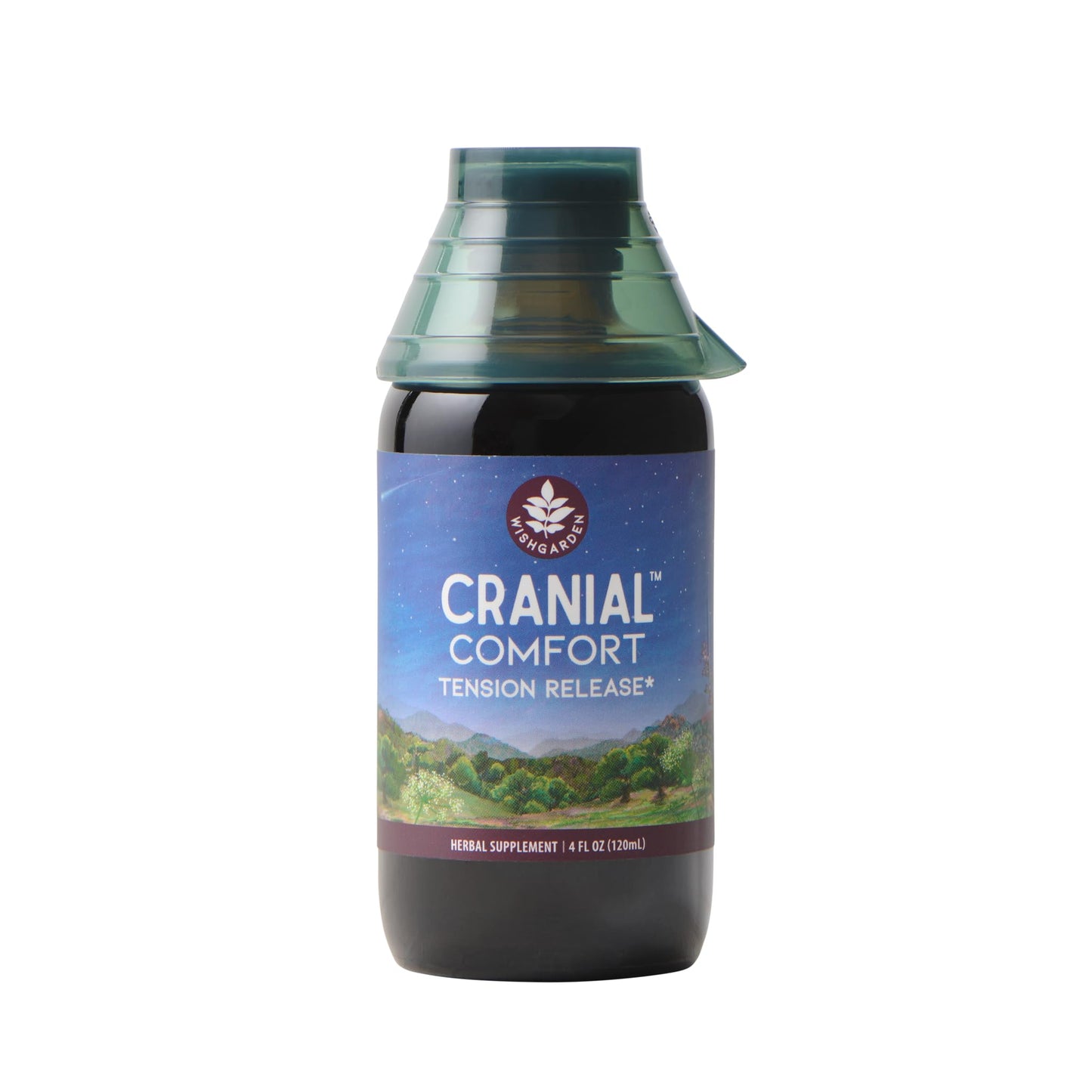 WishGarden Herbs Cranial Comfort - Plant-Based Herbal Supplement with White Willow Bark Extract, Lavender & Scullcap Supports Release of Head, Neck & Shoulders Tension, Stress & Muscle Tension, 4oz WishGardenBuy Supplements Australia