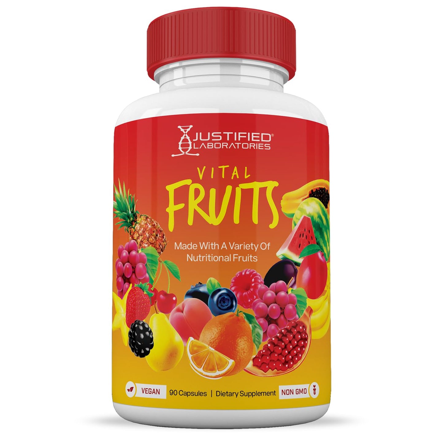 (20 Pack) Vital Fruits and Veggies Supplement Whole Food Red & Green Superfoods Justified LaboratoriesBuy Supplements Australia