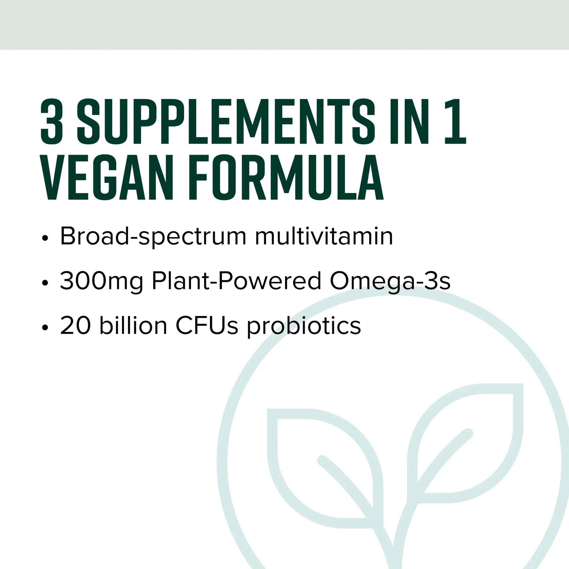 Vibrant Health, Trilogy Vegan, Probiotic Multivitamin with an Essential Blend of Omega-3 from Vegan Algal Oil, Vitamin A, B12, C, D3, E Vibrant Health
