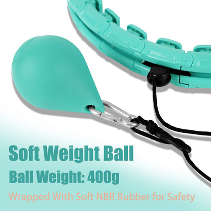 OurStarry 32 Knots Weighted Workout Hoop Plus Size, Smart Waist Exercise Ring OurStarryBuy Supplements Australia