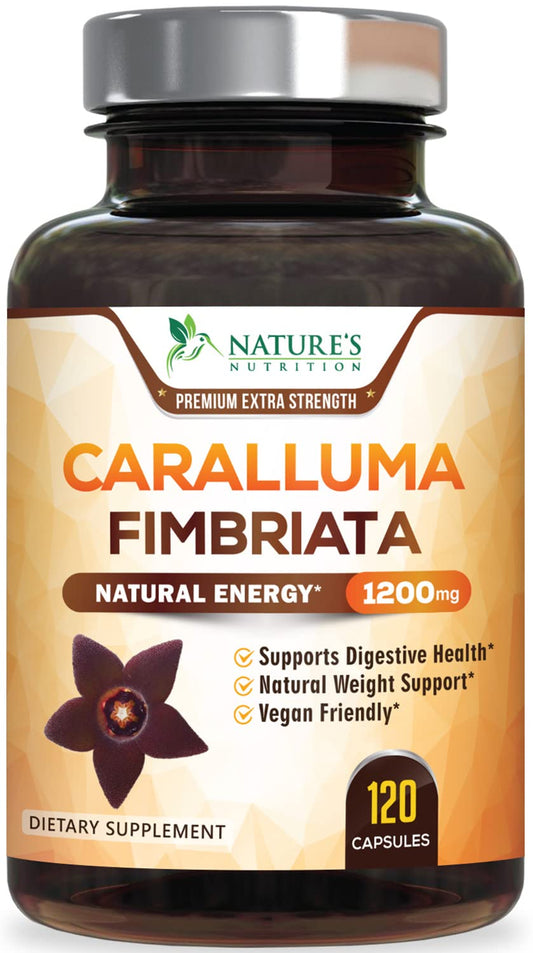 Pure Caralluma Fimbriata Extract Highly Concentrated 1200mg - Natural Endurance Support