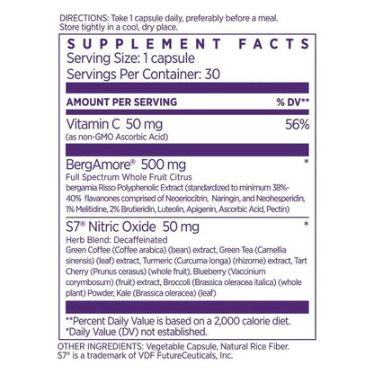 NAOMI Italian Citrus Bergamot Plus Nitric Oxide Boost, Award-Winning Cardiologist Dvlpd, Supports Healthy Cholesterol & Blood Pressure in Normal Range, with 7 Key Polyphenols, 30-Day Supply NAOMIBuy Supplements Australia