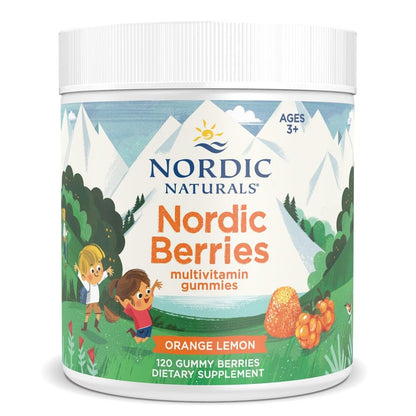 Nordic Naturals Nordic Berries, Citrus - 120 Gummy Berries - Great-Tasting Multivitamin for Ages 2+ - Growth, Development, Optimal Wellness - Non-GMO, Vegetarian - 30 Servings Nordic NaturalsBuy Supplements Australia