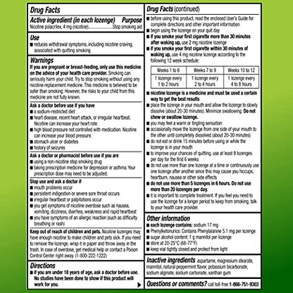 Amazon Basic Care Nicotine Polacrilex Lozenges, 4 mg, Mint Flavor Amazon Basic CareBuy Supplements Australia