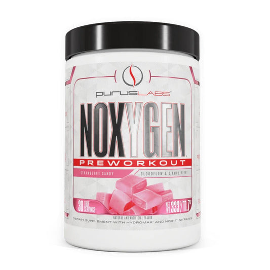Purus Labs NOXYGEN PREWORKOUT Powder, 30 Servings (Strawberry Candy)