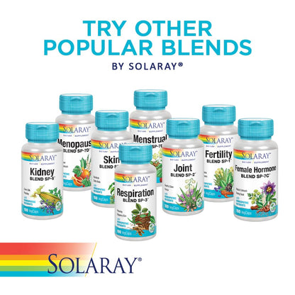 SOLARAY Circulation Blend SP-11B | Herbs & Cell Salt for Healthy Circulatory System Support | 50 Servings | 100 VegCaps SOLARAYBuy Supplements Australia