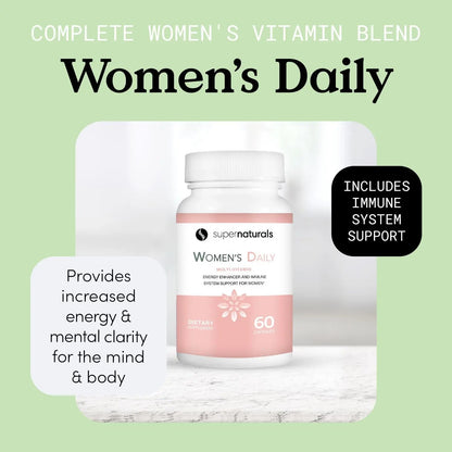 Super Naturals Health, Multivitamin for Women, Immune Defense Supplement Multivitamin Capsules, Vegan Supplements for Women - 60 Capsules JLM NUTRITIONALSBuy Supplements Australia