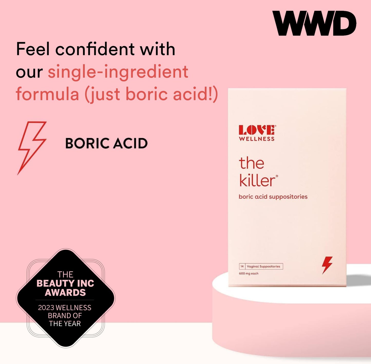 Love Wellness pH Balancing Cleanser & The Killer | Boric Acid Suppositories & Feminine Wash Love WellnessBuy Supplements Australia