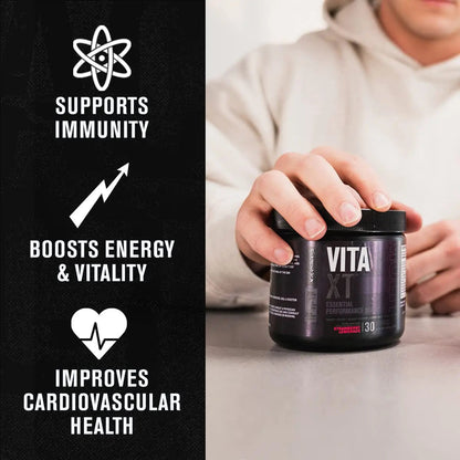 Jacked Factory Vita XT Performance Vitamin Powder - Daily Multivitamin Powder for Men with KSM-66 Ashwagandha, Prebiotic Fiber Jacked Factory