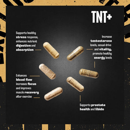 Animal TNT+ - Mens Support, Prostate Support, Adaptogen & Stress Support, Nitric Oxide AnimalBuy Supplements Australia