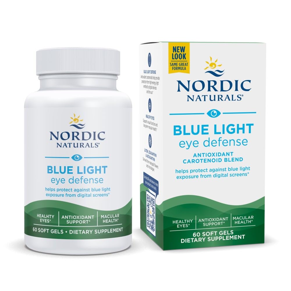 Nordic Naturals Blue Light Defense - 60 Soft Gels - Four Phytonutrients with Complementary Antioxidant Capacities - Supports Retinal Health, Visual Function - Non-GMO - 60 Servings Nordic NaturalsBuy Supplements Australia