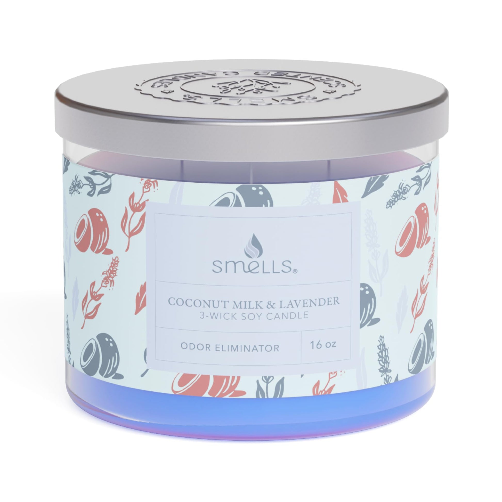 Smells - Odor Eliminator - Premium Soy Wax Jar Scented Candle 12oz. and 16oz. - 100% Cotton Single Wick SmellSBuy Supplements Australia