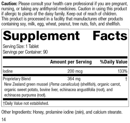 Standard Process Iodomere - Whole Food Metabolism and Thyroid Support with Echinacea Standard Process Inc.Buy Supplements Australia