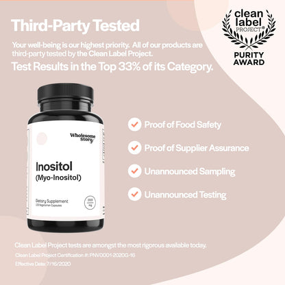 Pure Inositol Supplement | Myo-Inositol Supplement | Inositol Powder Capsules Wholesome StoryBuy Supplements Australia