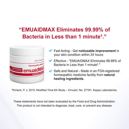 emuaid EMUAIDMAX Ointment 2oz - Eczema Cream. Maximum Strength Treatment emuaidBuy Supplements Australia