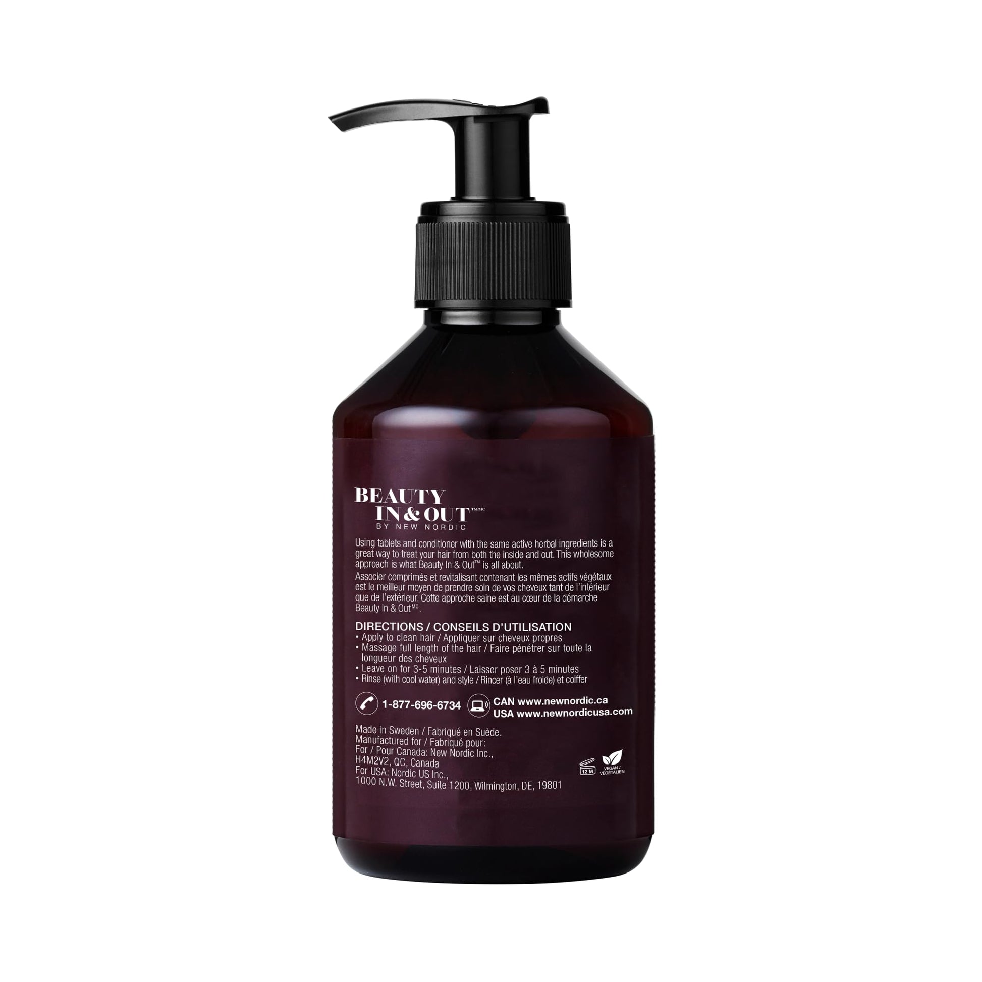 New Nordic Hair Volume Conditioner, Creamy Herbal Recipe to Weightlessly Hydrate, Volumize, Soften & Shine, Vegan, Clean Ingredients, 8.5 Fl Oz NEW NORDICBuy Supplements Australia