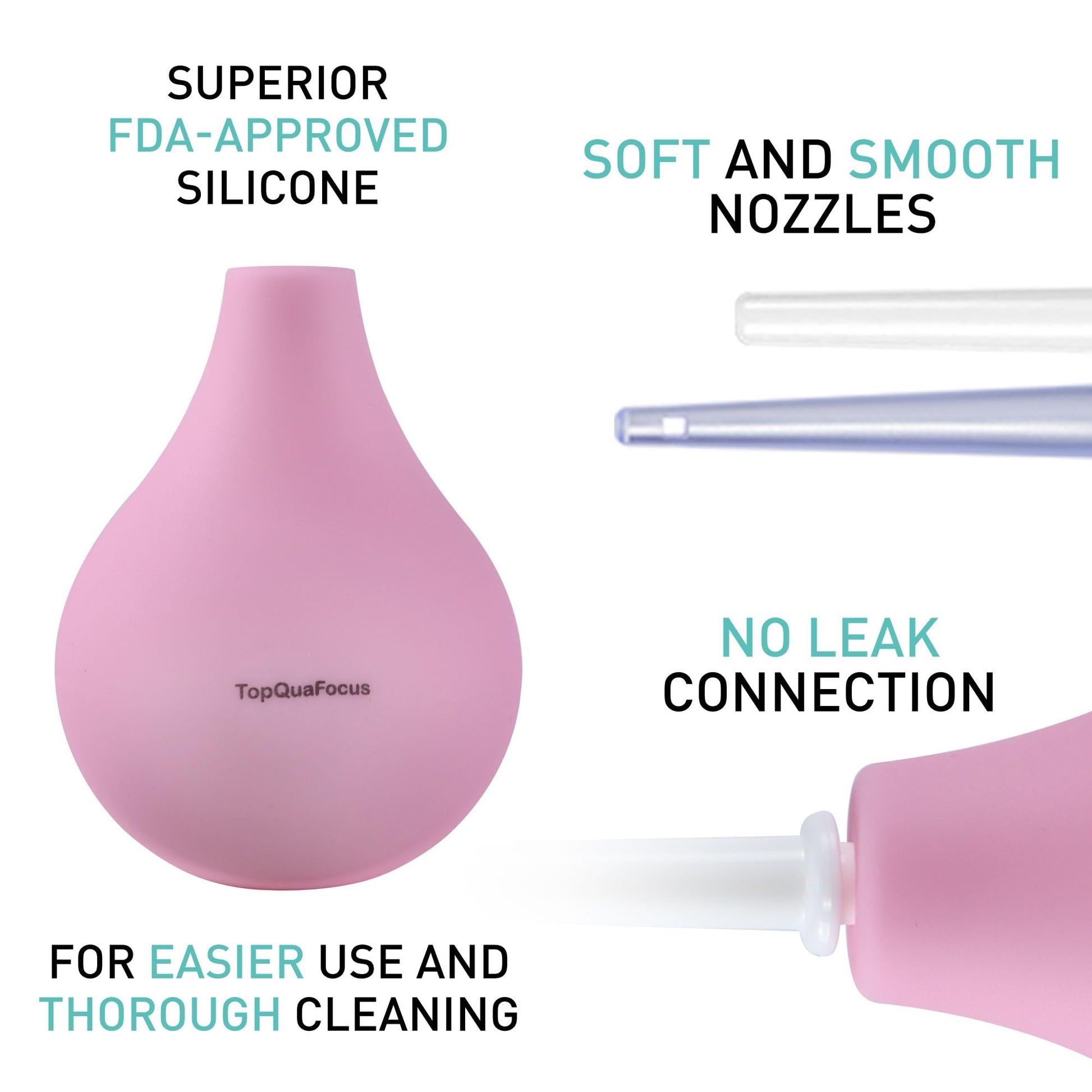 TopQuaFocus 8oz Enema Bulb Kit Anal and Vaginal Douche Bulb for Men Flushing System Enemas Silicone TopQuaFocusBuy Supplements Australia