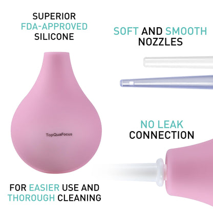 TopQuaFocus 8oz Enema Bulb Kit Anal and Vaginal Douche Bulb for Men Flushing System Enemas Silicone TopQuaFocusBuy Supplements Australia